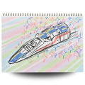 Drawing of Mashin Express (魔進エクスプレスの絵)